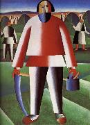 Kasimir Malevich Cut Grazing-s People oil on canvas